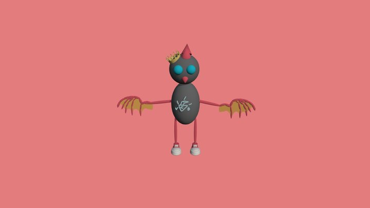 vilain costume Falling 3D Model