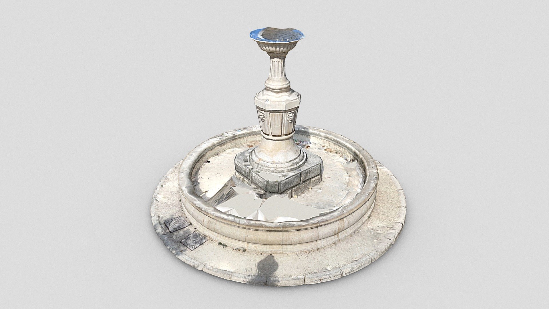 Fountain at the bocce ball square, Cassis