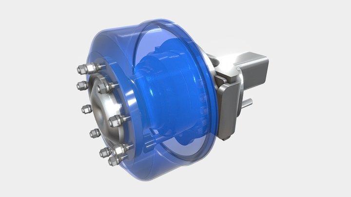 Moteur hydraulique MSE18 de Poclain Hydraulics 3D Model