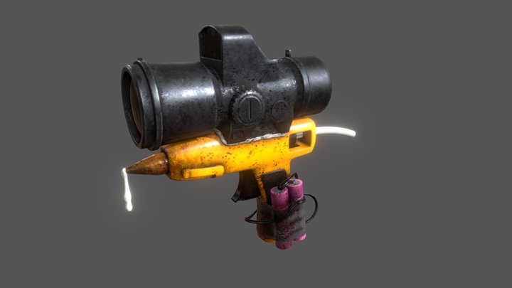 Hot Glue Gun 3D Model