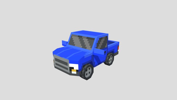 Low-Poly Truck 3D Model