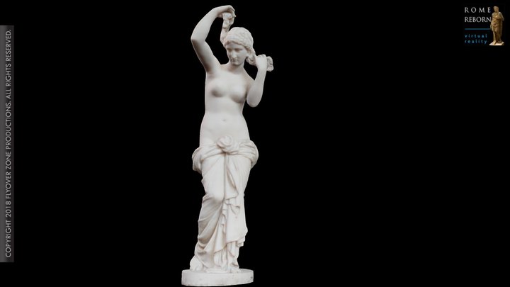 3D rendering of Aphrodite Anadyomene