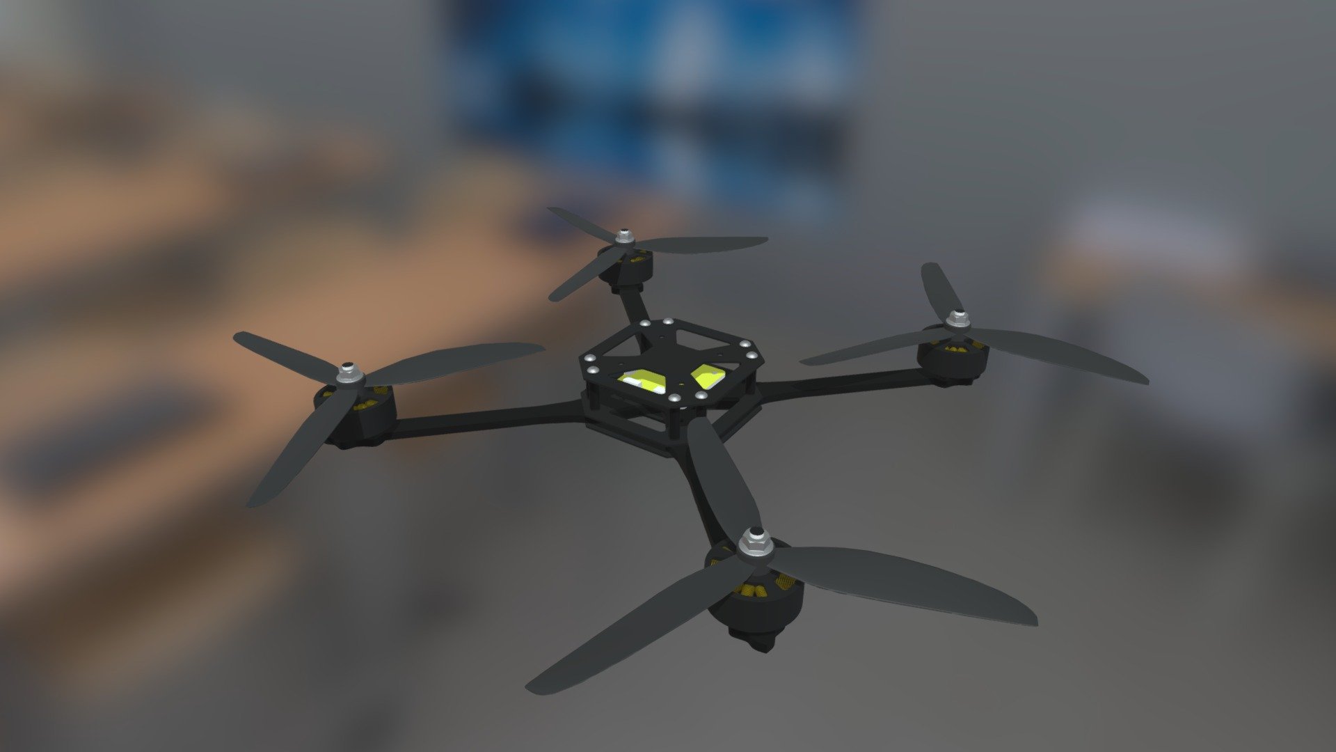 FPV Drone 7 Inch V1.0 — Sketchfab embed 3D viewer