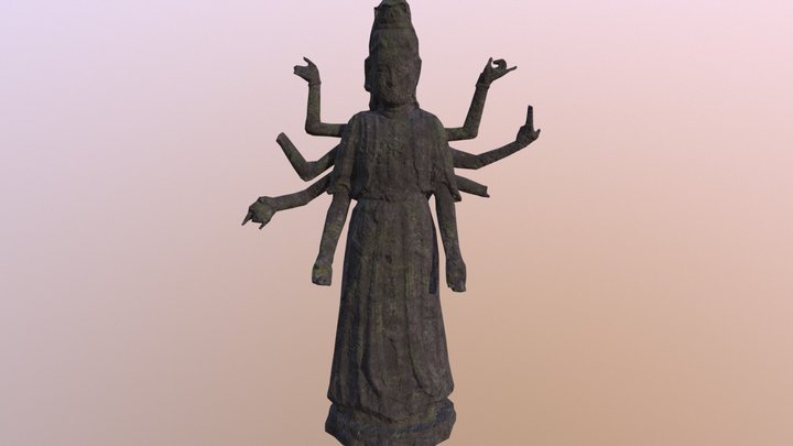 Goddess Statue 3D Model