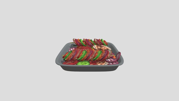 Vegetable Tray 3D Model
