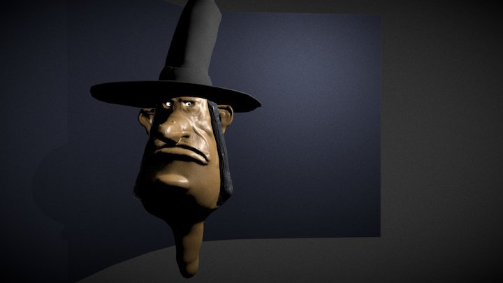 Portret-post 3D Model
