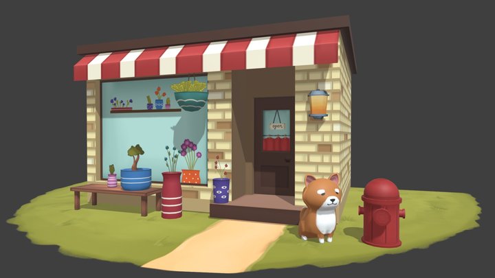 Florist 3D Model