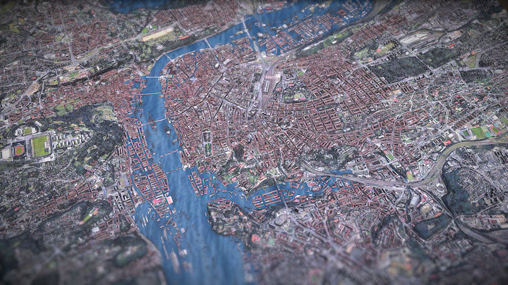 Prague - Flood simulation 3D Model