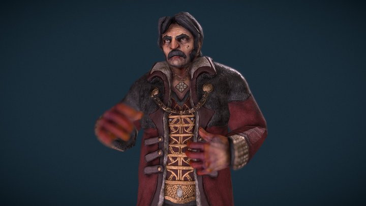 Boyar / Nobleman pose 3D Model