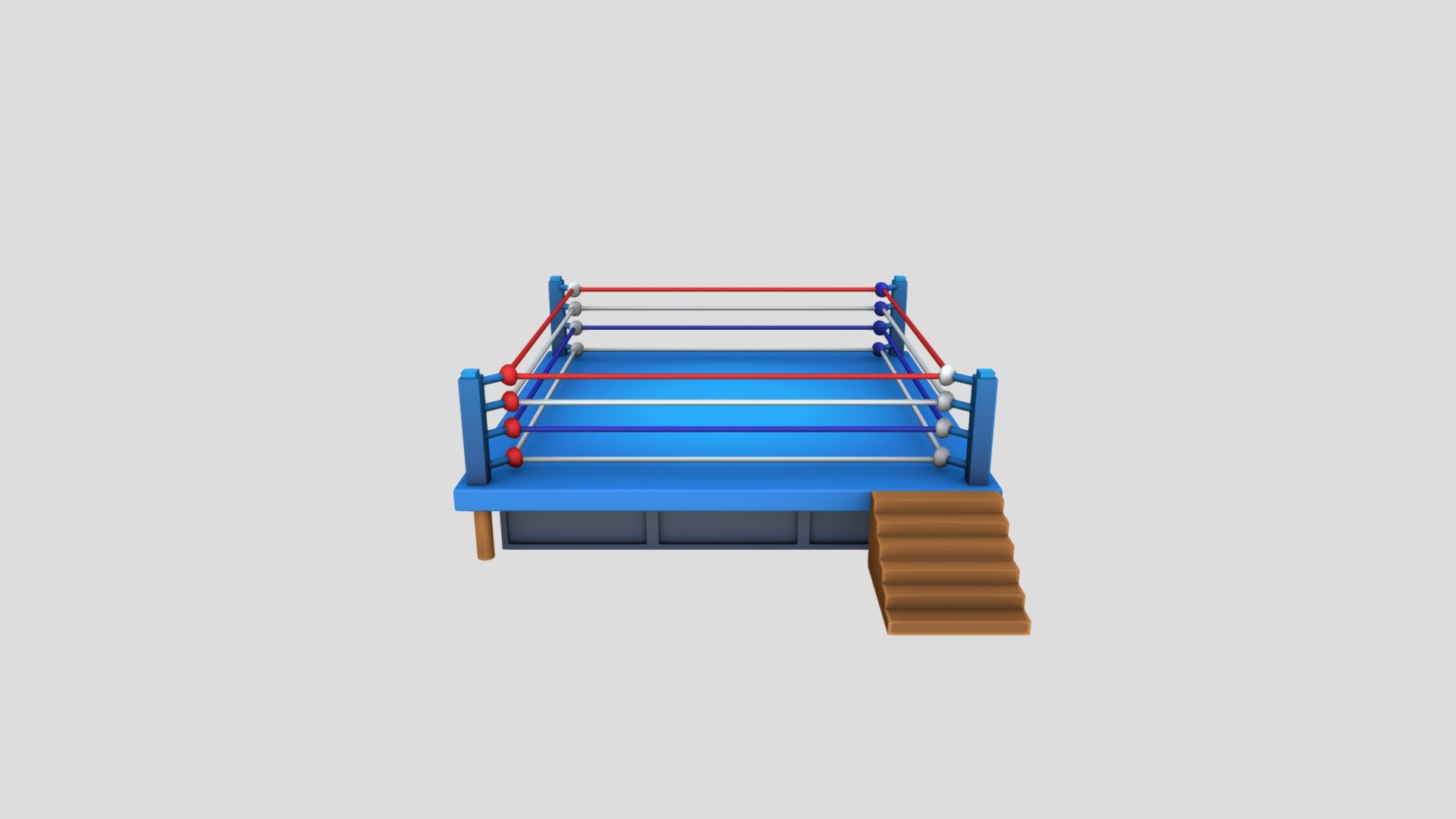 Cartoon Boxing Ring - Download Free 3D model by Cartoon Props