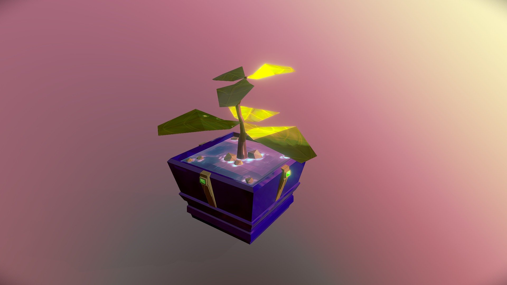 Maceta prop low poly