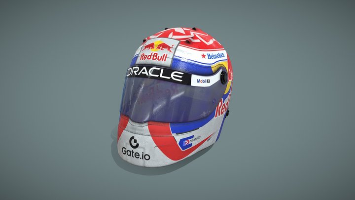 Helmet Redbull - Max Verstappen 3D Model