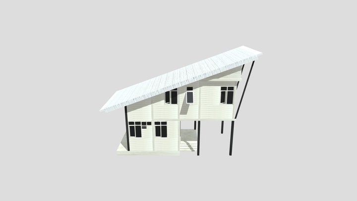 White Woodhouse 3D Model