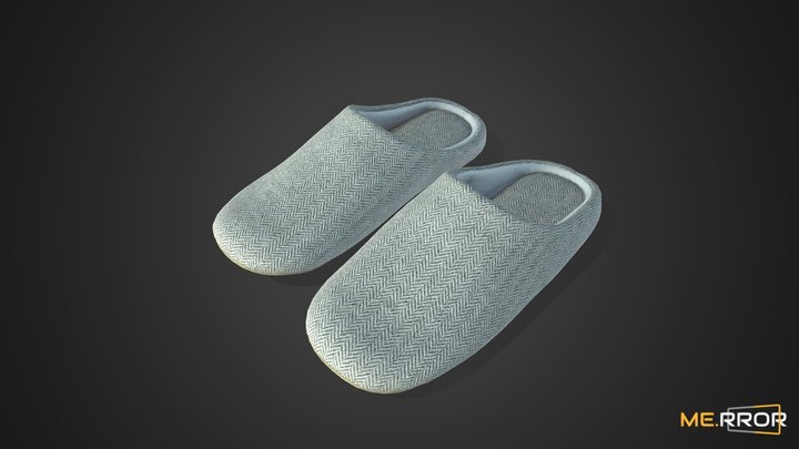 [Game-Ready] House Shoes 3D Model