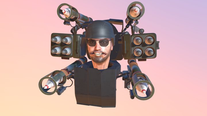Multi Rocketeer Skibidi Toilet Animation 3D Model