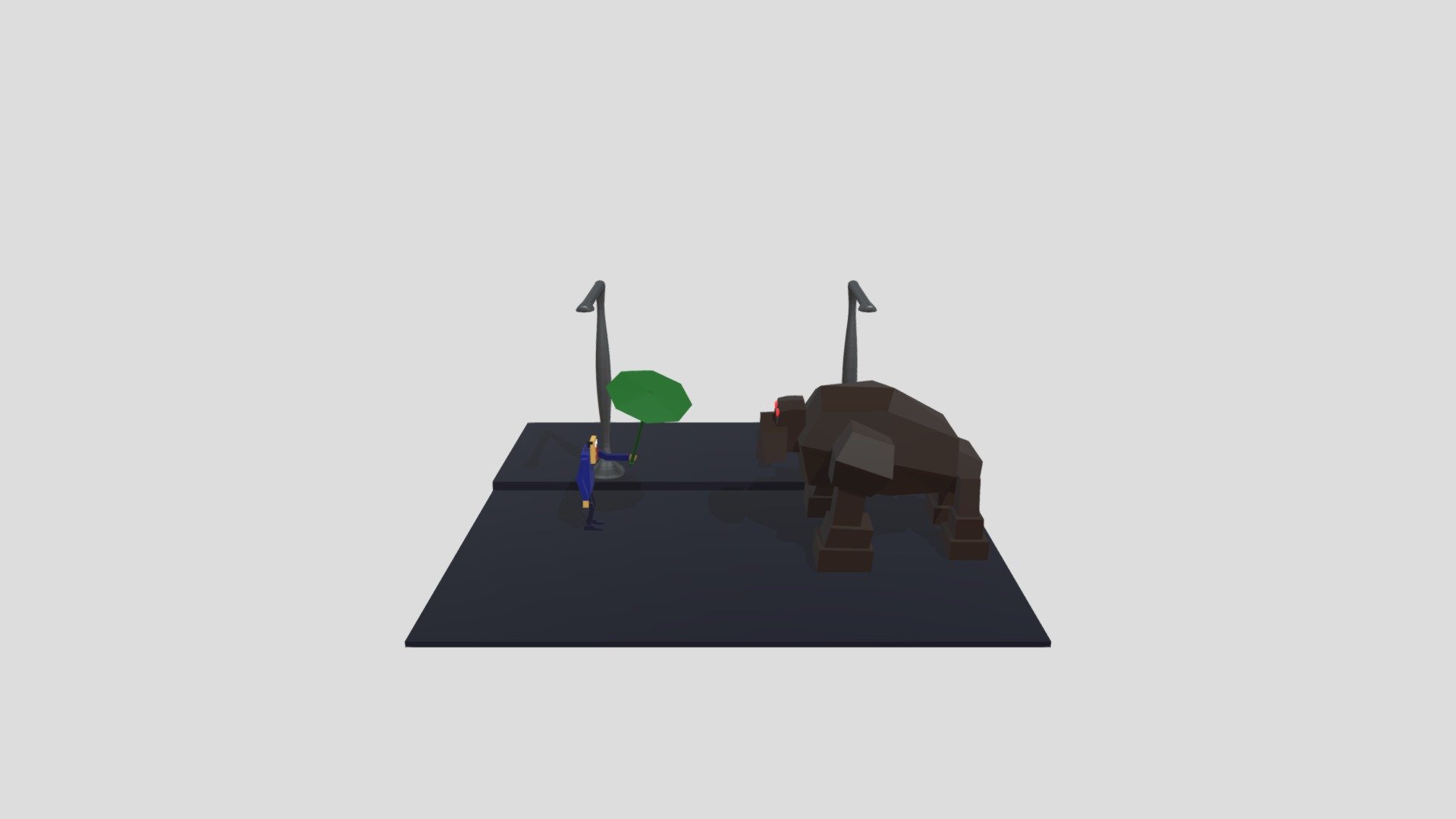 Gorilla and Old Man