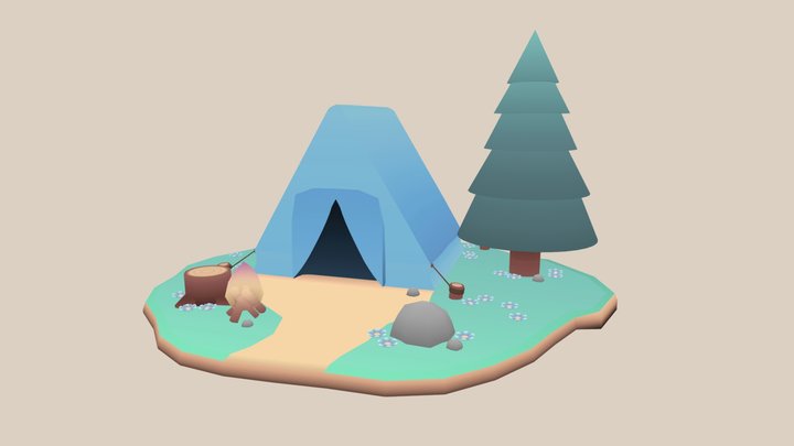 ~ My Little Tent ~ 3D Model