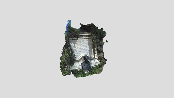 Monumento a Emilio De Marchi - 1905 3D Model