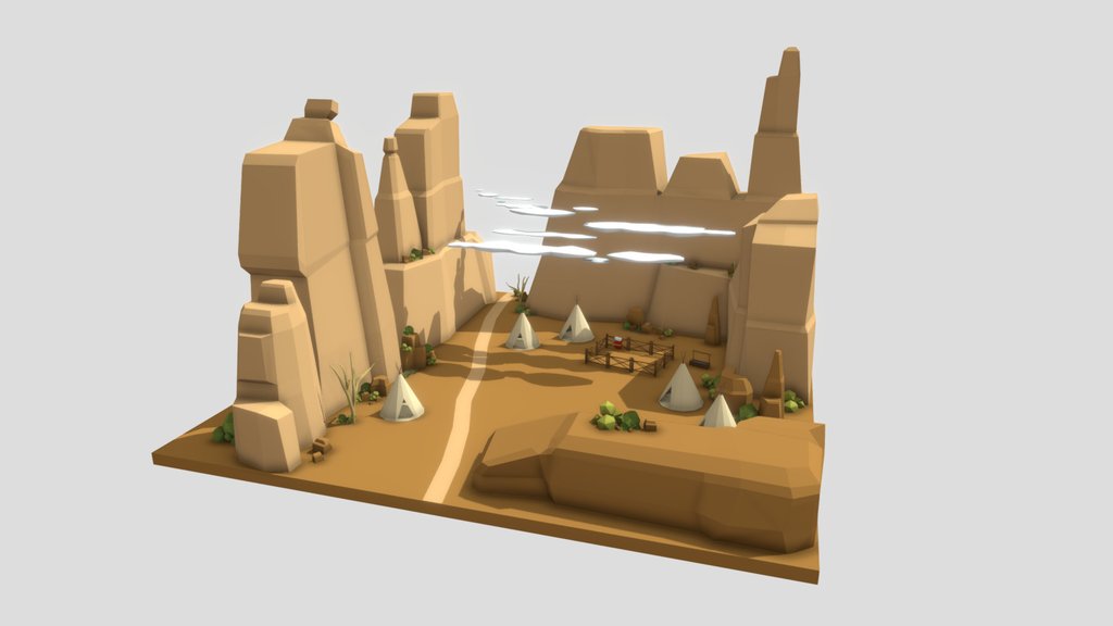 Low Poly Desert