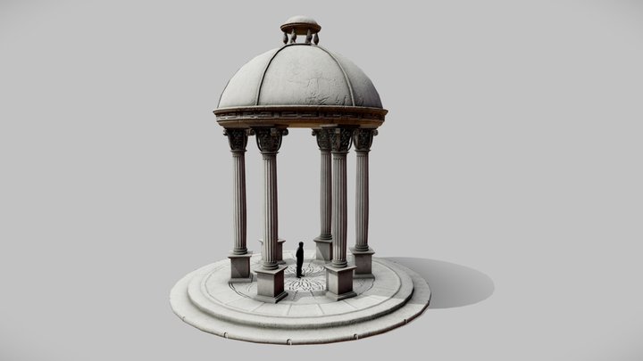 Roman Gazebo 3D Model