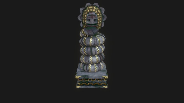 Kukulkan Statue 3D Model