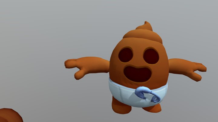 Spike Poop 3D Model