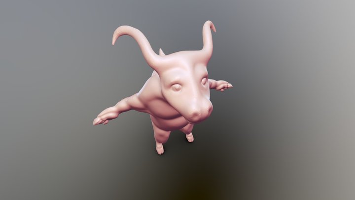 Turtle Minotaur 3D Model
