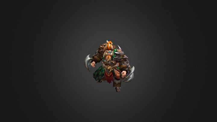 Savage Beast - Lycan set for Dota 2 3D Model