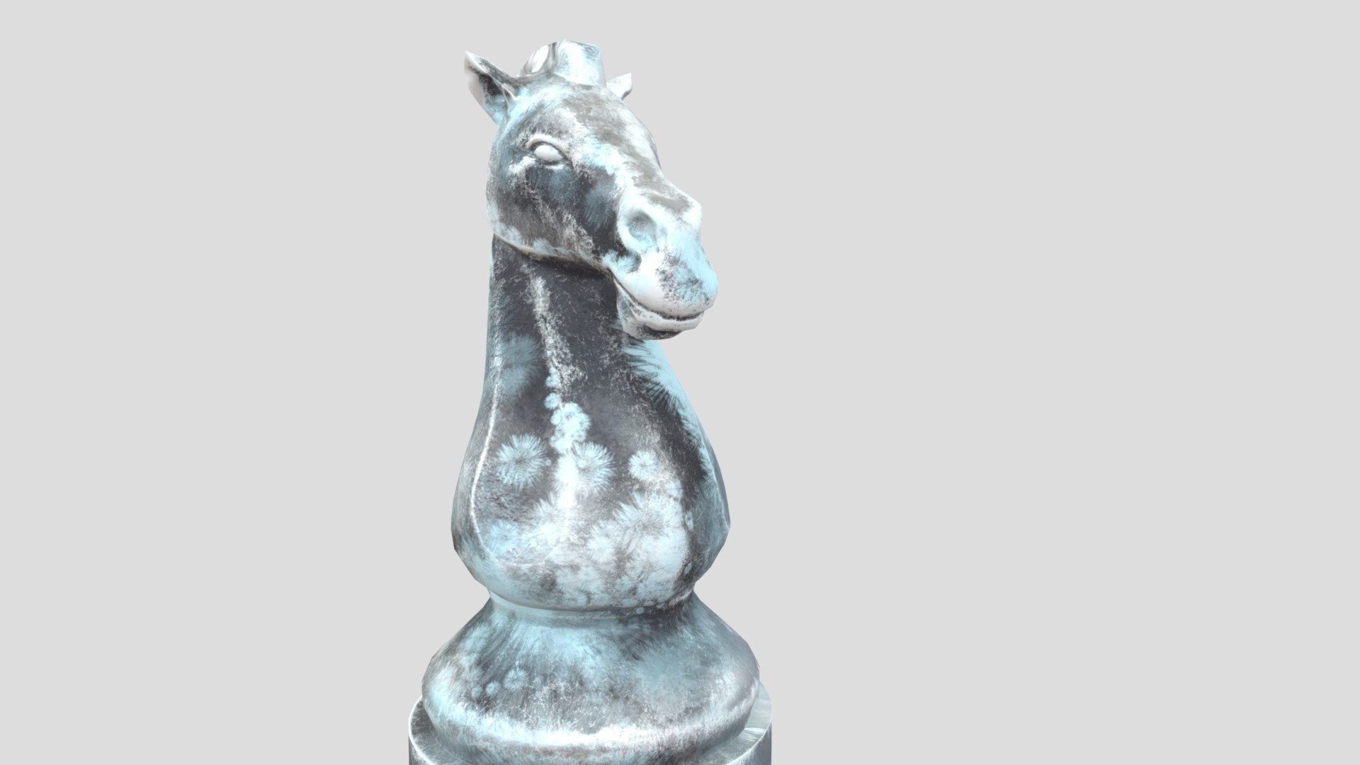 chess knight frozen