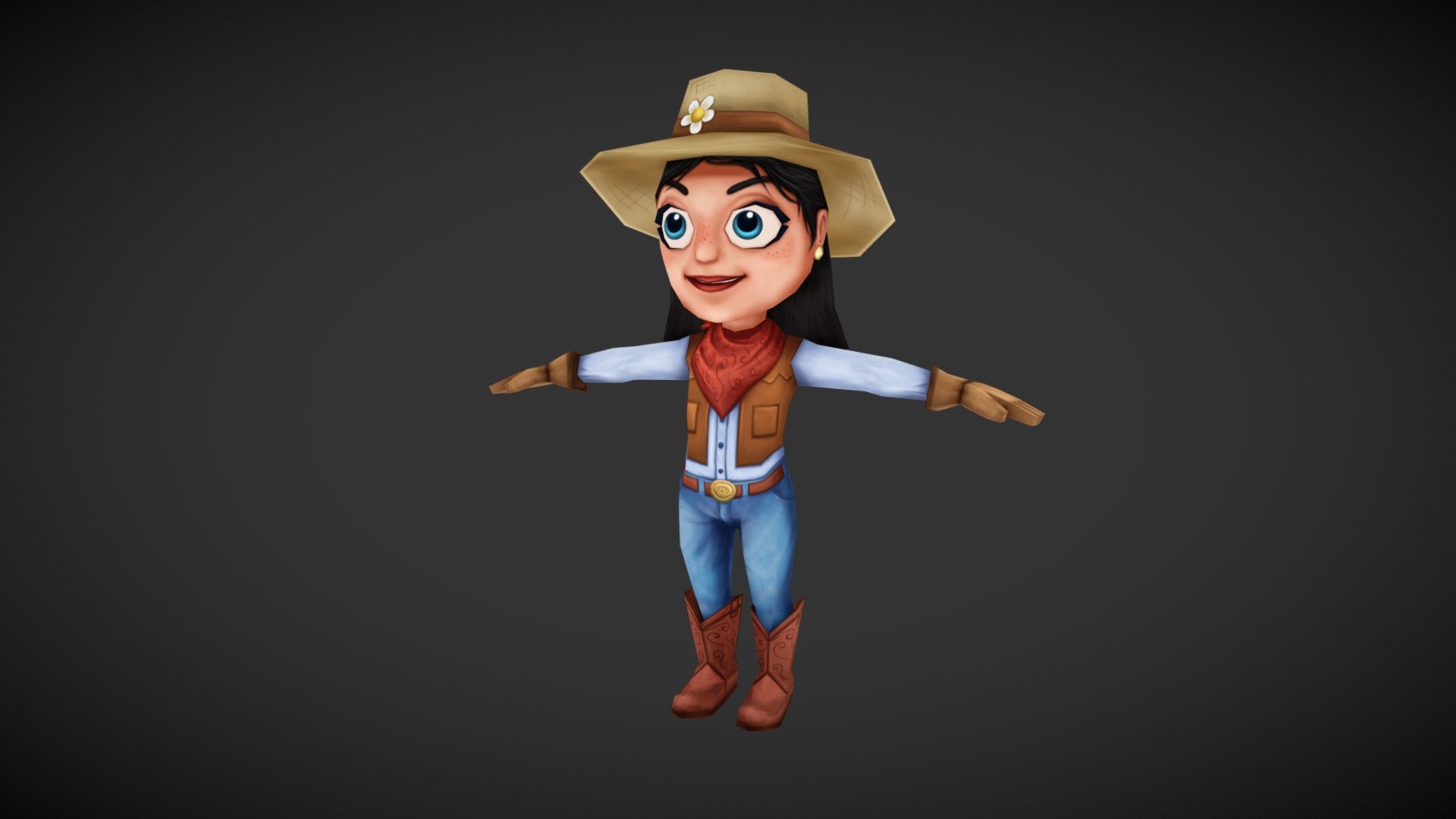 FanArt_FarmVille_Marie - 3D model by -:moTTai:- (@moTTai) [87f6d60 ...