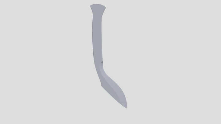 kukri prototype 3d print 3D Model