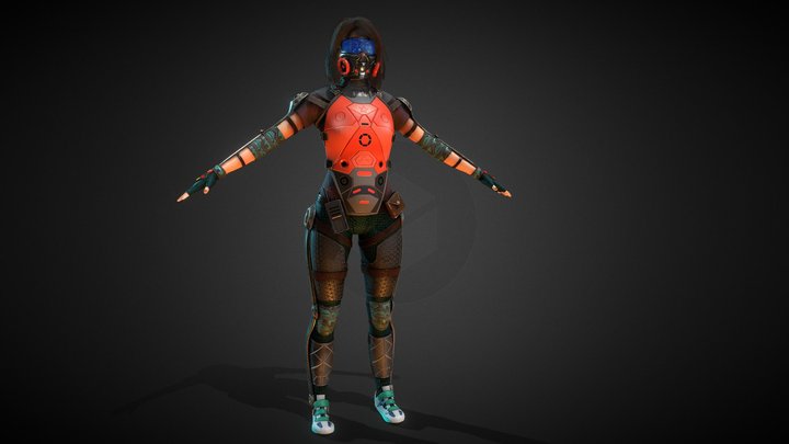 Space Marauder Astrid 3D Model