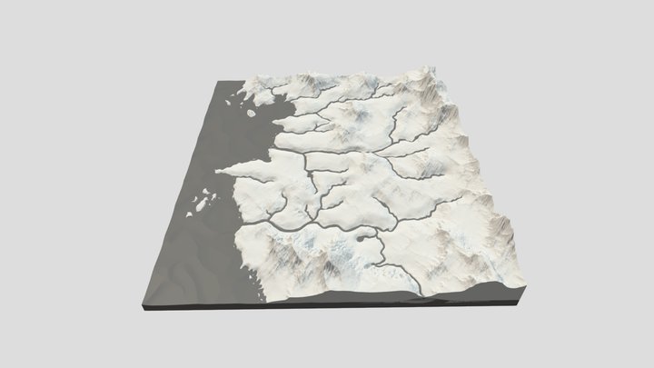 The Witcher Map 3D Model