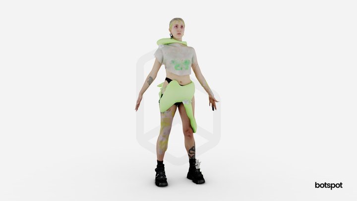 Fullbody scan // High fashion style 3D Model
