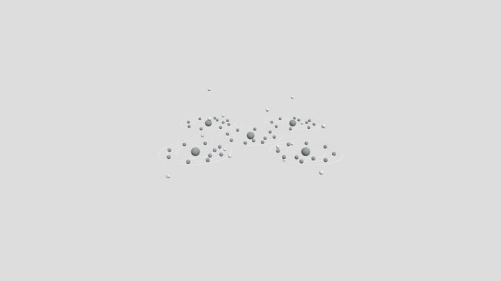 Clips Enlace Metalico 4 3D Model