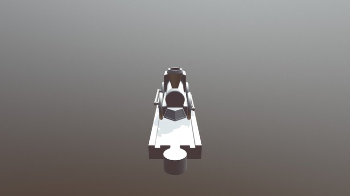 Mini Train With One Track 3D Model