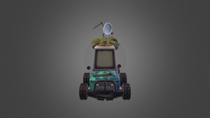Apocalyptical car 3D Model