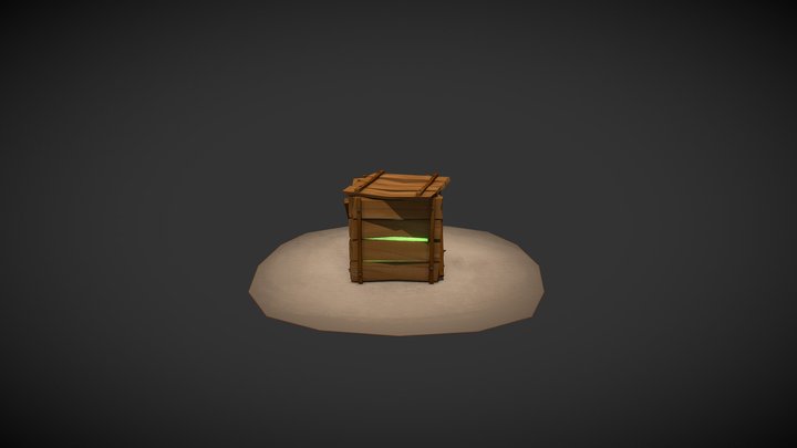 Wooden Fel Box 3D Model