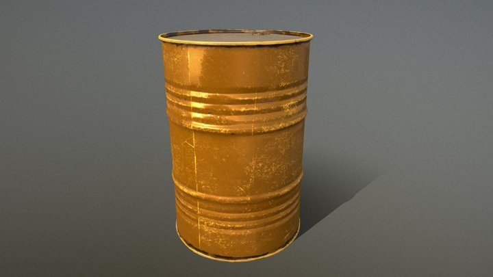 Golden Barrel  🧡 3D Model