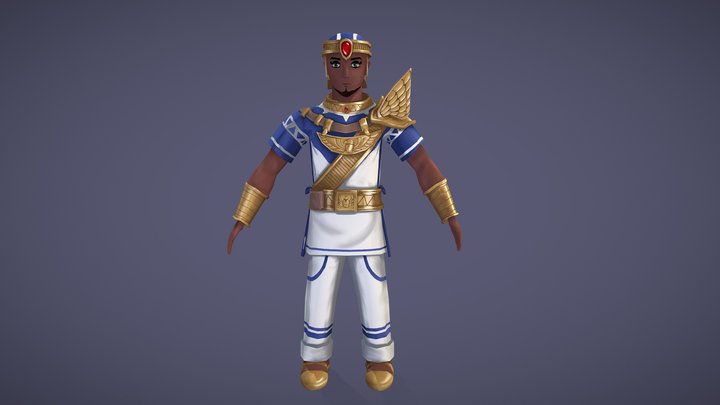 Egyptian Guard 3D Model