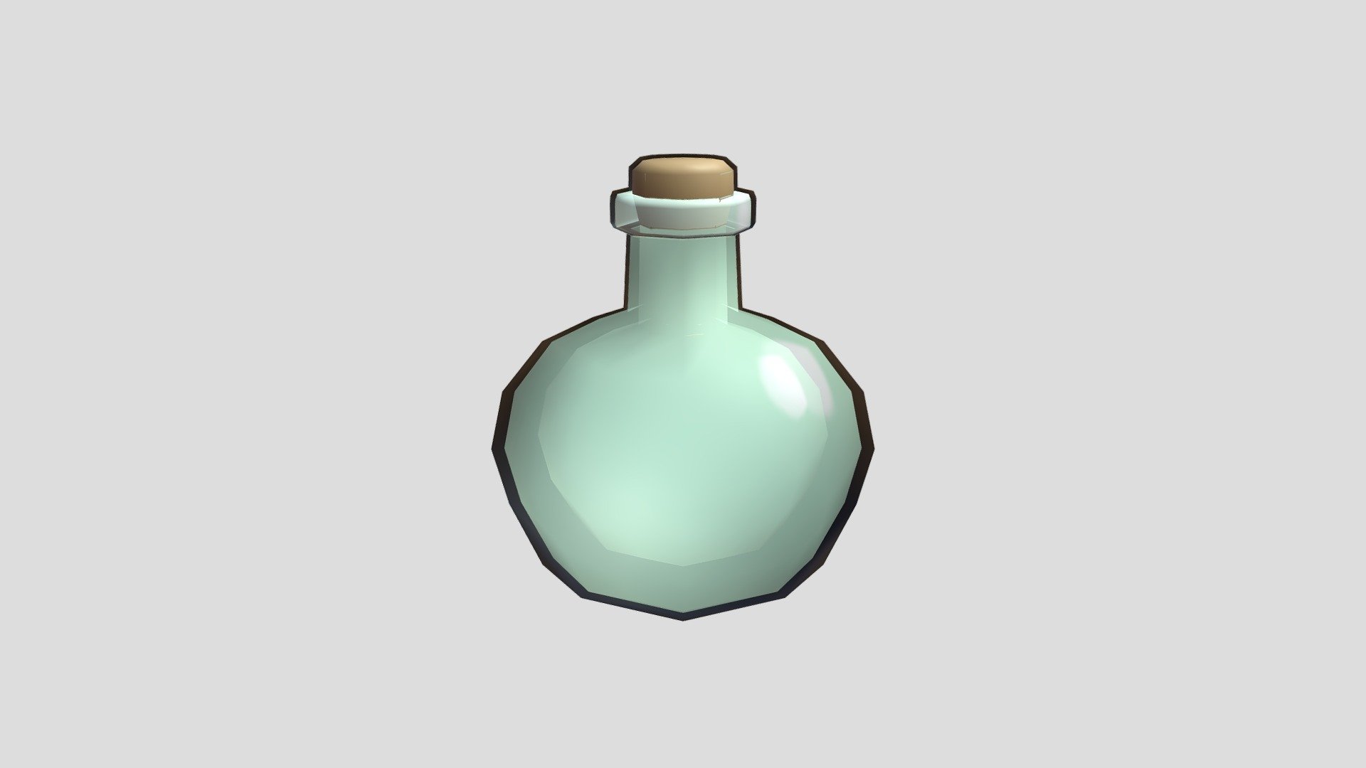 Empty Potion Bottle 3D model by emfv [87fc761] Sketchfab