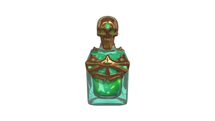 Skull Potion Concept 1 3D Model