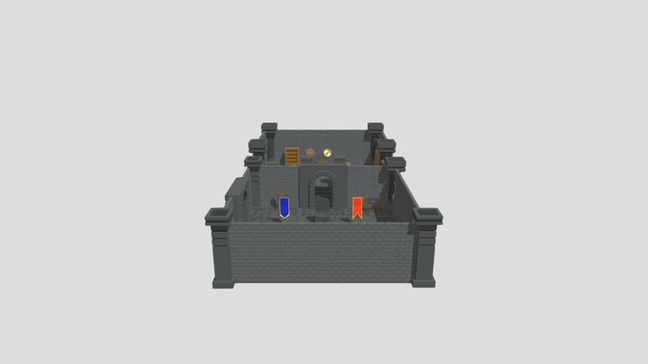 Modular Dungeon kit 2 3D Model