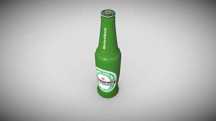 botellaHeinikenobj 3D Model