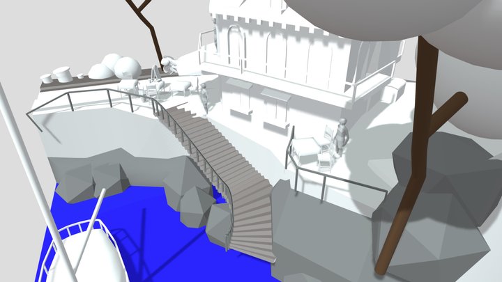 By the ocean - Update chosen Diorama and House 3D Model