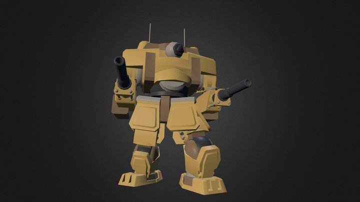 Heavy Combat Walker 1 3D Model