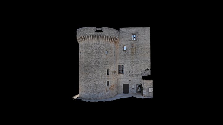 Torre cilindrica del castello Conversano 3D Model