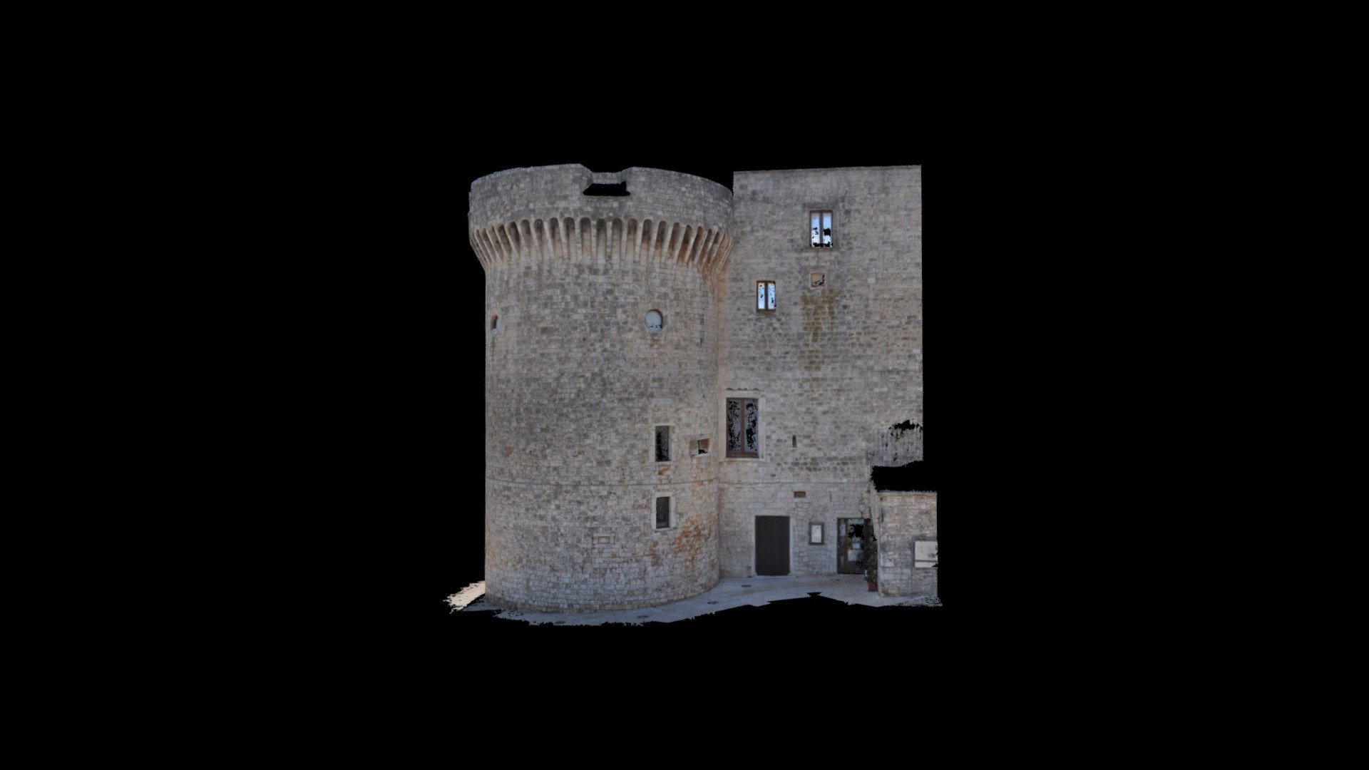 Torre cilindrica del castello Conversano