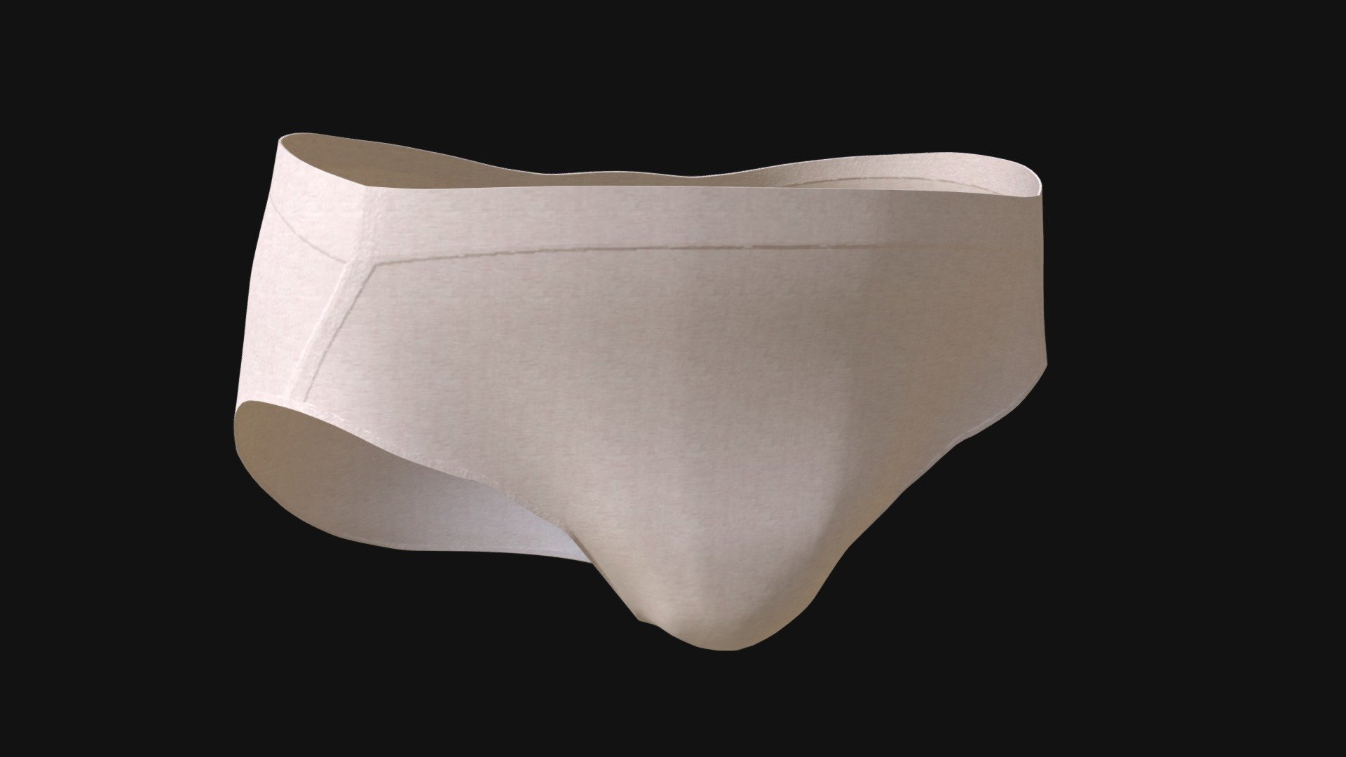 Young Man Underwear 3D model