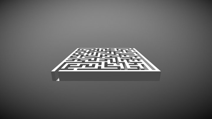 Simple Maze 3D Model